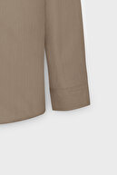 پیراهن کتانی راسو مردانه 100% پنبه‌ای با یقه دکمه‌دار و پارچه‌ای قابل تنفس-thumb