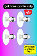 دسته چسب، دستگیره درب سطل زباله کشوی کابینت - دسته چند منظوره 4 تکه-thumb