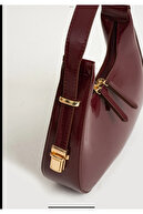 چرم اختراع زنانه سورلیس باگت کیف گیلاسی با بند زیپ بسته کیف شانه با جزئیات-thumb