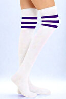 Purple, White