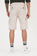 شلوارک شلوار جین کارگو مردانه جین پارچه ای منعطف جنین باریک و بدون تناسب-thumb