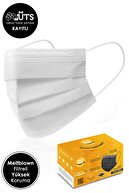 Mutlu Maske 100'lü Comfort Serisi Meltblown Filtreli Beyaz Gri Bej Pudra Bordo Renkli Cerrahi Maske Seti