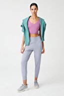 زنانه خاکستری فاق بلند Jogger Sweatpants Joggers-thumb