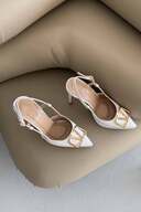 WHITE PATENT LEATHER