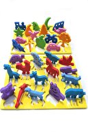 2-بسته پازل Bultak Animals Vehicles Fruits Hard Eva هنگامی که از اسفنج خیس می شود می چسبد-thumb