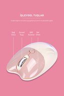 کیبورد + موس بی‌سیم Q با کلیدهای رنگی KM-6284 WHISKER-thumb