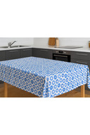 Blue oval pattern