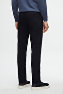 Ds Damat Slim Fit آبی سرمه ای دابی الاستیک دور کمر انعطاف پذیر لایکرای جیب چینو-thumb