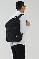 کیف مدرسه کوله پشتی مسافرتی مشکی چند چشمی پارچه ای ضد آب Unisex Impertex-thumb