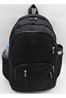 کیف مدرسه کوله پشتی مسافرتی مشکی چند چشمی پارچه ای ضد آب Unisex Impertex-thumb