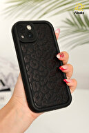 قاب محافظ سیلیکونی دوربین نرم پلنگی مشکی قاب محافظ آیفون 13 اپل-thumb