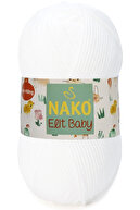 N.ako Elit Baby Anti Pilling Anti-Pilling Baby Floss 208 White-thumb