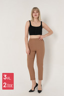 شلوار زنانه بافته شده 3001 شتری هویجی-thumb