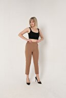 شلوار زنانه بافته شده 3001 شتری هویجی-thumb