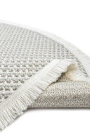 فرش دایره نرم سفید خاکستری فرش فرش اتاق نشیمن آشپزخانه راهرو کف فرش ماشینی بافت فرش 0014 CIRCLE-thumb