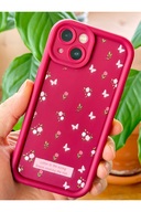 اپل آیفون 13 موردی نرم پروانه ای با بافت نرم و دوربین نرم با الگوی گل رز محافظت شده از پوشش سیلیکون-thumb