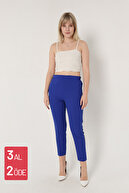 شلوار زنانه ساق هویج 3001 ساکس-thumb