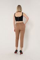 شلوار زنانه بافته شده 3001 شتری هویجی-thumb