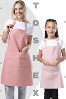 Adult Solid Pink, Kids Checkered pink