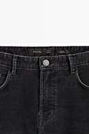 Massimo Dutti Slim Fit Denim Görünümlü Fitilli Kadife Pantolon