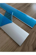 درب پارکت نوار پایین درب 80 سانتی متر نوار آستانه آلومینیومی خاکستری، پروفیل آستانه درب با زیر چسب --thumb