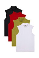 Black-Red-Green-White