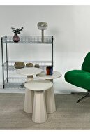 مجموعه سه گانه کرم قهوه Lilium Lake Mushroom (47-52-57 سانتی متر)-thumb