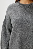 anthracite یقh گrd orsaیز ژاکت لباس بافتنی زنانه-thumb