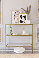 matte gold clear glass