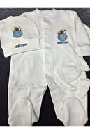 Ecru turquoise black