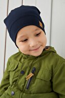 Babygiz Erkek Bebek Çocuk Lacivert Ip Detaylı Şapka Bere Boyunluk Takım Rahat