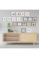 قاب عکس پلا مربعی سفید 14x14 سانتی متری با تشک قابل جدا شدن چسبی - بسته 3 عددی-thumb