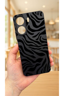 BLACK ZEBRA PATTERNED