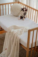 100 ٪ پنبه Bürümcük Müslin ورق های تایر - تختخواب سفید پارک 70x120 سانتی متر-thumb