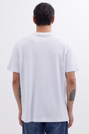 unisex آرامش گاه به گاه 100 ٪ بافت نرم پنبه ای به آرامی ضخیم پایه و ضخامت سفید T -shirt-thumb