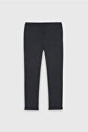 شلوار مردانه آنتراسیت اسلیم فیت راحت برش کمر گره خورده با جیب جوگر-thumb