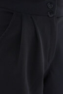 زنانه مشکی فاق بلند شلوار هویجی ALC-X11148-thumb