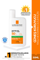 کرم ضد آفتاب 50 میلی لیتر مایع کنترل روغن آنتلیوس SPF 50+-thumb