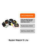 ساعت هوشمند Redmi Watch 5 Lite مشکی (گارانتی Xiaomi Türkiye) با قابلیت تماس صوتی-thumb