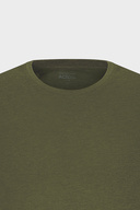 تی شرت پایه باریک یقه گرد مردانه/یونسکس خاکی 100% پنبه اسلیم فیت-thumb