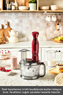 ست غذاساز چند منظوره پرو مولتی مکس 6 در 1 مخلوط کن قرمز 2000 وات-thumb