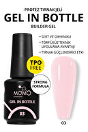 ژل در بطری شماره 03، ژل ناخن مصنوعی با برس هوشمند، صورتی کم رنگ، 18 میلی لیتر، بدون TPO-thumb