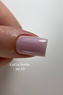 ژل در بطری شماره 10، ژل ناخن مصنوعی با برس هوشمند، نیمه شفاف یاسی روشن، 18 میلی لیتر، بدون TPO-thumb