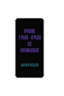 APEXKILIF Iphone 7 Plus / 8 Plus Uyumlu Gökkuşağı Rainbow Kılıf