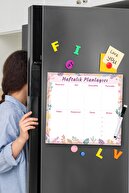 Miya Design Floral Haftalık Magnet Planlayıcı