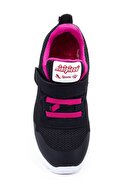 Minipicco Unısex Siyah Fuşya Ortopedik Destekli Çocuk Spor Ayakkabı