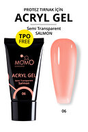 پلی ژل برای ناخن مصنوعی، ژل پلی، ژل اکریل شماره 06، ماهی قزل آلا نیمه شفاف، 30 گرم، بدون TPO-Free-thumb