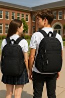 کوله پشتی یونیسکس کرینکل مدرسه راهنمایی دبیرستان دانشگاه پارچه ضد آب جیب لپ تاپ cty-lbn-201-thumb