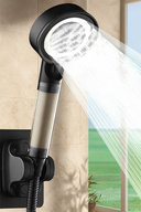 فیلتر 5 کاره فولادی برای صرفه جویی در مصرف آب توربو جت سر دوش مشکی-thumb