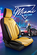 روکش صندلی ماشین چرمی سری پاندا میامی - ست کامل-thumb